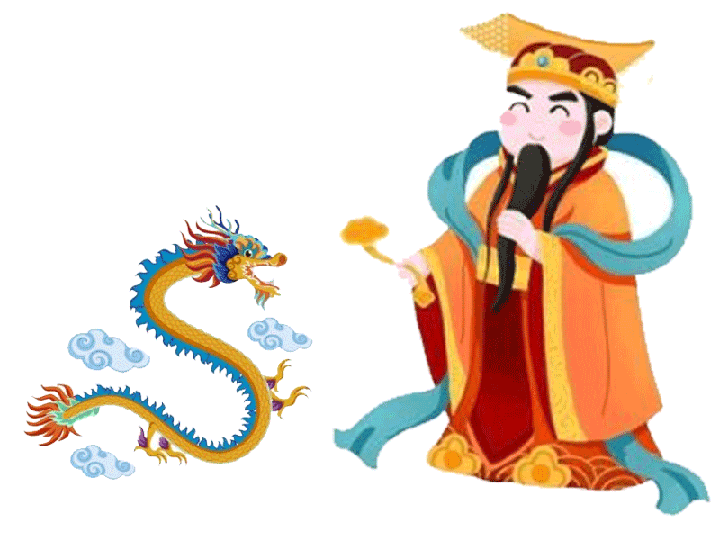 Jade Emperor with dragon